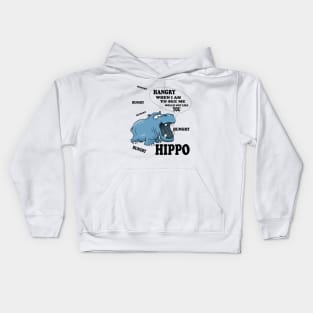 Hangry, Hangry Hippo Kids Hoodie